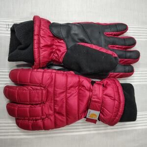 Carhartt Winter Gloves Womens Medium Crab Apple Red Insulated Cold‎ Weather